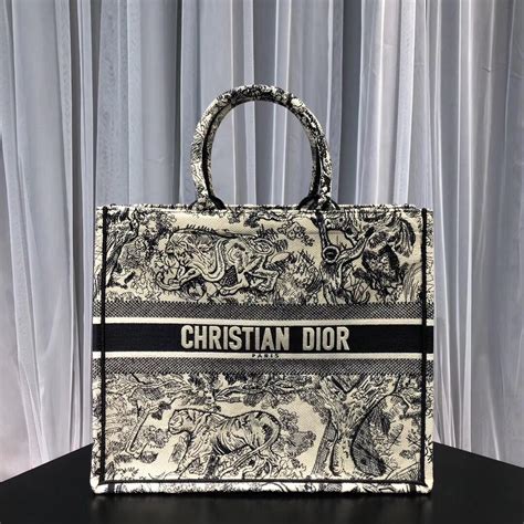 dior canvas white chain tote bag|christian Dior tote bag.